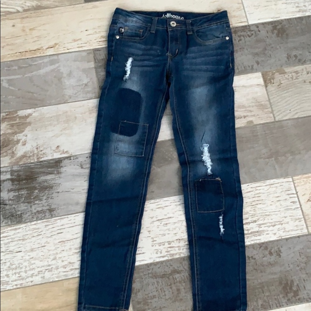 Blue jeans.